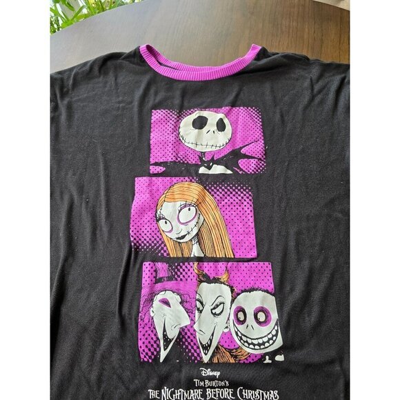 Tim Burton's The Nightmare Before Christmas Shirt Women Medium Jack And Sally - Picture 5 of 14
